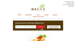 Desktop Screenshot of magnarestaurant.com