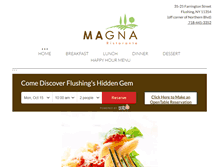 Tablet Screenshot of magnarestaurant.com
